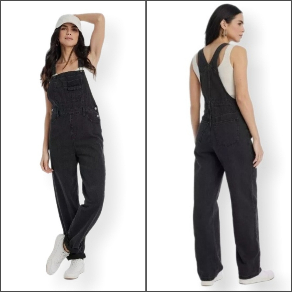 NWOT Black Overalls